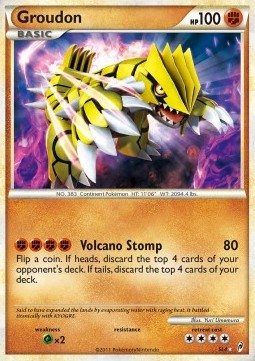 Groudon Pokemon Call of Legends #SL4/95