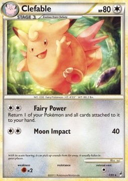Clefable [Reverse Holo] Pokemon Call of Legends #1/95