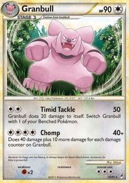Granbull [Reverse Holo] Pokemon Call of Legends #26/95