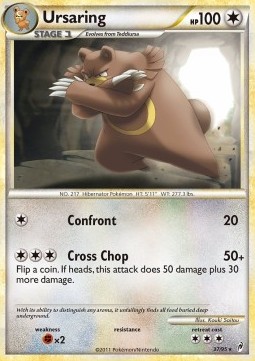 Ursaring [Reverse Holo] Pokemon Call of Legends #37