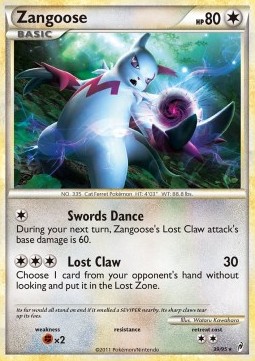 Zangoose Pokemon Call of Legends #39