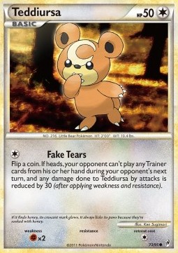 Teddiursa [Reverse Holo] Pokemon Call of Legends #73