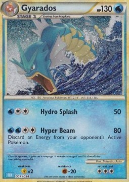 Gyarados Pokémon Trading Card Game Classic: Blastoise & Suicune ex Deck #007
