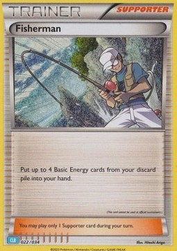 Fisherman Pokémon Trading Card Game Classic: Blastoise & Suicune ex Deck #022