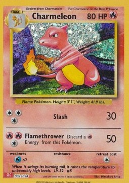 Charmeleon Pokémon Trading Card Game Classic: Charizard & Ho-Oh ex Deck #002