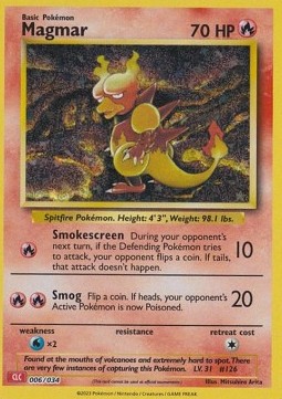 Magmar Pokémon Trading Card Game Classic: Charizard & Ho-Oh ex Deck #006
