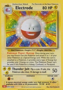 Electrode Pokémon Trading Card Game Classic: Charizard & Ho-Oh ex Deck #011