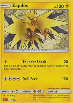 Zapdos Pokémon Trading Card Game Classic: Charizard & Ho-Oh ex Deck #012