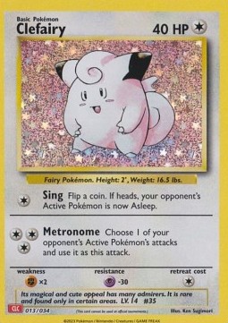Clefairy Pokémon Trading Card Game Classic: Charizard & Ho-Oh ex Deck #013