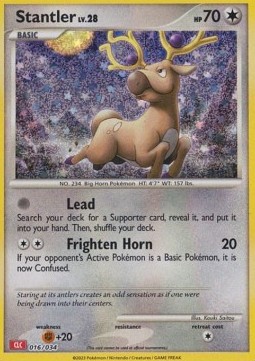 Stantler Lv.28 Pokémon Trading Card Game Classic: Charizard & Ho-Oh ex Deck #016