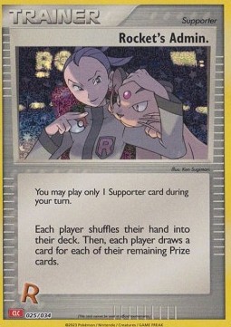 Rocket's Admin. Pokémon Trading Card Game Classic: Charizard & Ho-Oh ex Deck #025