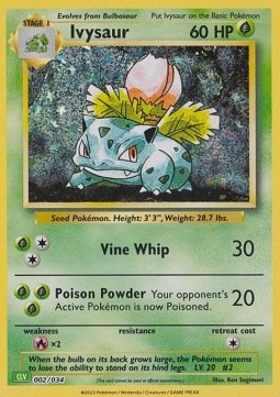 Ivysaur Pokémon Trading Card Game Classic: Venusaur & Lugia ex Deck #002