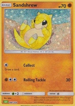 Sandshrew Pokémon Trading Card Game Classic: Venusaur & Lugia ex Deck #008