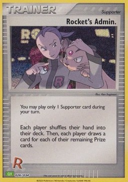 Rocket's Admin. Pokémon Trading Card Game Classic: Venusaur & Lugia ex Deck #026