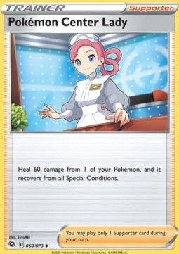 Pokemon Center Lady [Reverse Holo] Pokemon Champion's Path #60/73