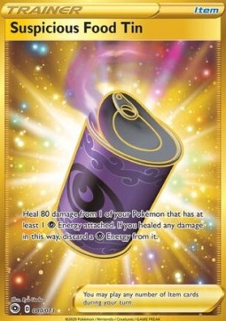 Suspicious Food Tin Pokemon Champion's Path #80/73