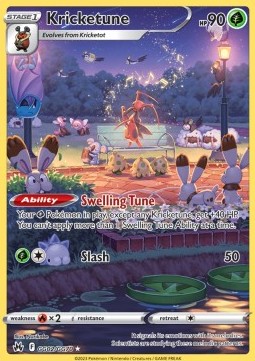 Kricketune Pokemon Crown Zenith #GG02/159