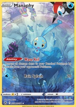 Manaphy Pokemon Crown Zenith #GG06/159