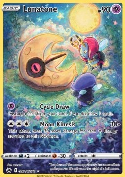 Lunatone Pokemon Crown Zenith #GG11/159