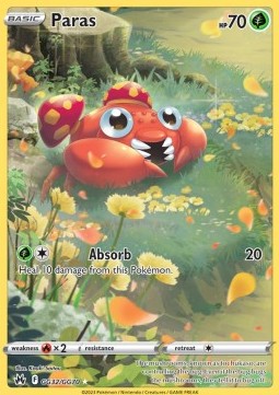 Paras Pokemon Crown Zenith #GG32/159