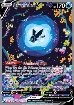 Lumineon V Pokemon Crown Zenith #GG39/159