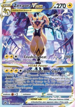 Zeraora VSTAR Pokemon Crown Zenith #GG43/159