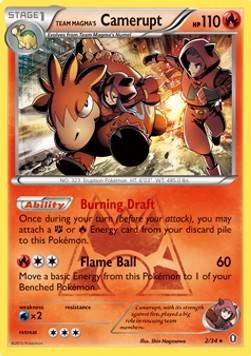 Team Magma's Camerupt [Reverse Holo] Pokemon Double Crisis #2/34