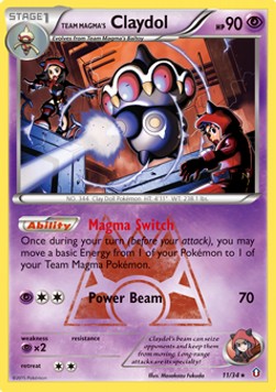Team Magma's Claydol Pokemon Double Crisis #11/34