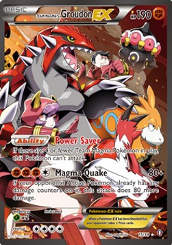 Team Magma's Groudon EX Pokemon Double Crisis #15/34