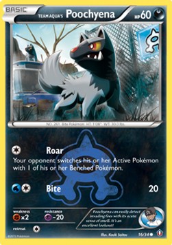 Team Aqua's Poochyena Pokemon Double Crisis #16/34