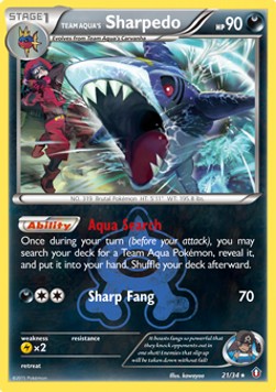 Team Aqua's Sharpedo Pokemon Double Crisis #21/34