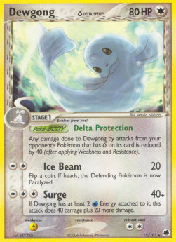 Dewgong Pokemon Dragon Frontiers #15/101