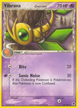 Vibrava [Reverse Holo] Pokemon Dragon Frontiers #42/101