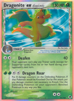 Dragonite EX Pokemon Dragon Frontiers #91/101