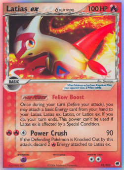 Latias EX Pokemon Dragon Frontiers #95/101