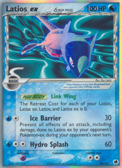 Latios EX Pokemon Dragon Frontiers #96/101