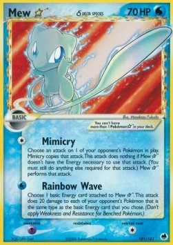 Mew [Gold Star World Champs] Pokemon Dragon Frontiers #101/101