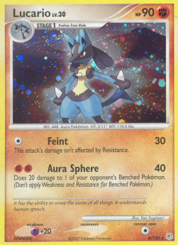 Lucario [Stamped] Pokemon Diamond & Pearl #6/130