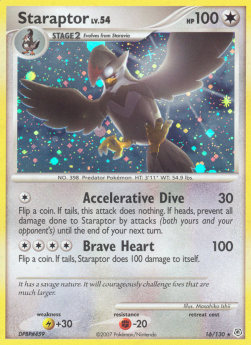 Staraptor [Reverse Holo] Pokemon Diamond & Pearl #16/130