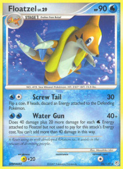 Floatzel [Reverse Holo] Pokemon Diamond & Pearl #26/130