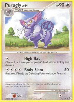 Purugly Pokemon Diamond & Pearl #36/130