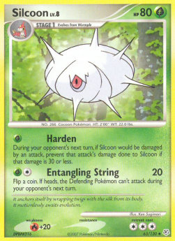 Silcoon Pokemon Diamond & Pearl #63/130