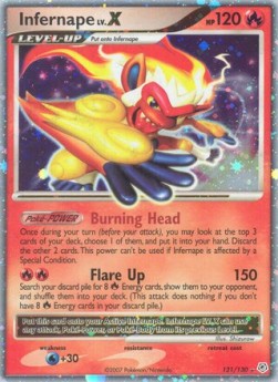 Infernape LV. X Pokemon Diamond & Pearl #121/130