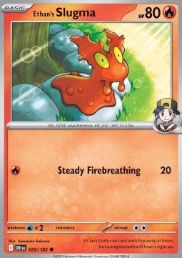 Ethan's Slugma Pokemon Destined Rivals #35/182