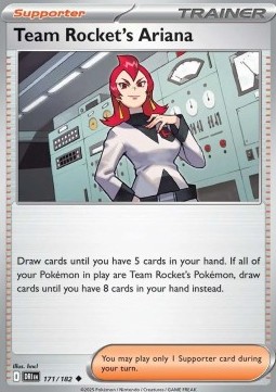 Team Rocket's Ariana [Reverse Holo] Pokemon Destined Rivals #171/182