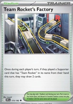 Team Rocket's Factory [Prize Pack Cosmo Holo] Pokemon Destined Rivals #173/182
