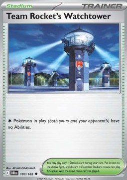 Team Rocket's Watchtower [Reverse Holo] Pokemon Destined Rivals #180/182