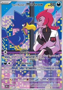 Team Rocket's Murkrow Pokemon Destined Rivals #200/182