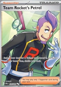 Team Rocket's Petrel Pokemon Destined Rivals #226/182