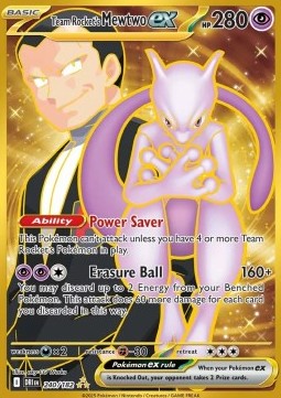 Team Rocket's Mewtwo ex Pokemon Destined Rivals #240/182